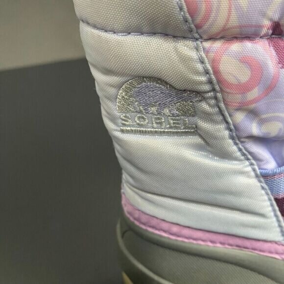 Sorel Cub Purple Lilac Insulated Pull On Snow Winter Boots baby girl Shoe Size 6 - Picture 6 of 13